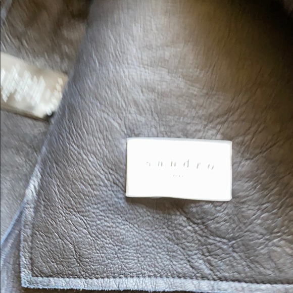 Sandro Paris Lamb Shearling Jacket - Picture 7 of 7